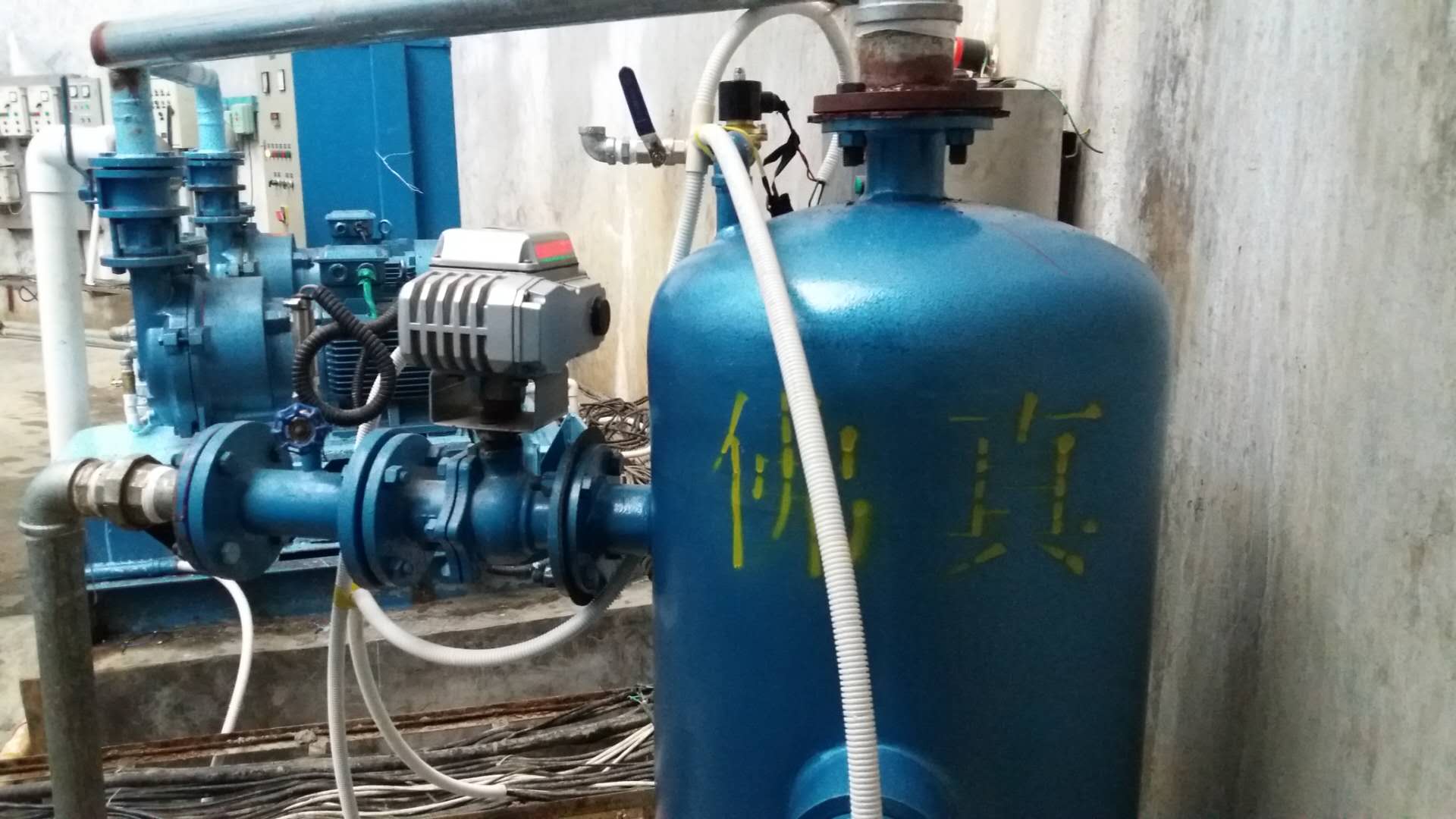 西江水厂水环式真空泵使用现场